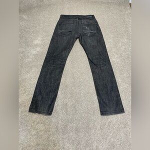 2000s Y2K grunge streetwear Express Slim Straight Lowrise Jeans Rocco Mens 30/32